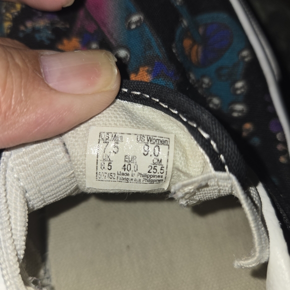 VANS Classic Slip-on Trippy Drip Black Multi Shoes Unisex M 7.5 W 9 - Picture 13 of 14